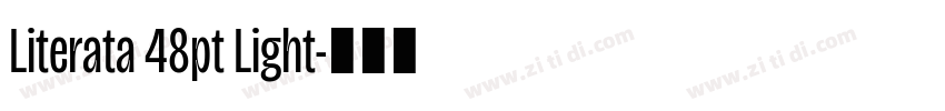 Literata 48pt Light字体转换